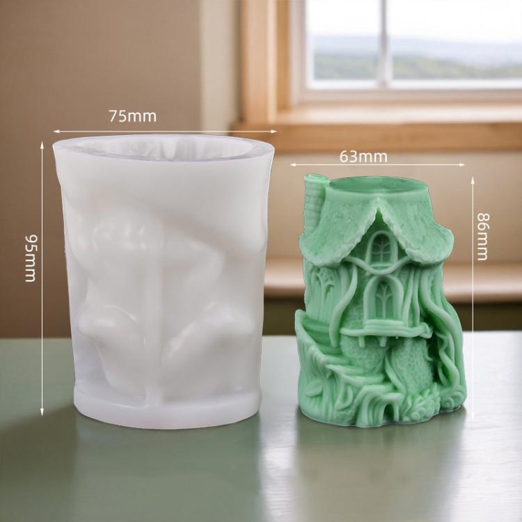 Castle Scented Candle Silicone Mold, Spec: C ZL-954