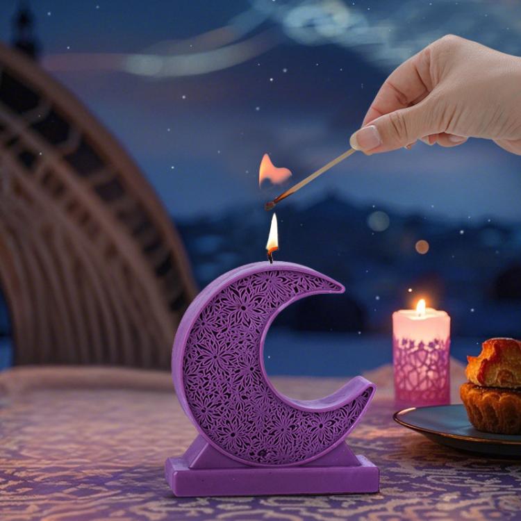 Candle Silicone Mold DIY Handmade Moon Star Aromatherapy Plaster Ornament Mold, Spec: Star LZ-652