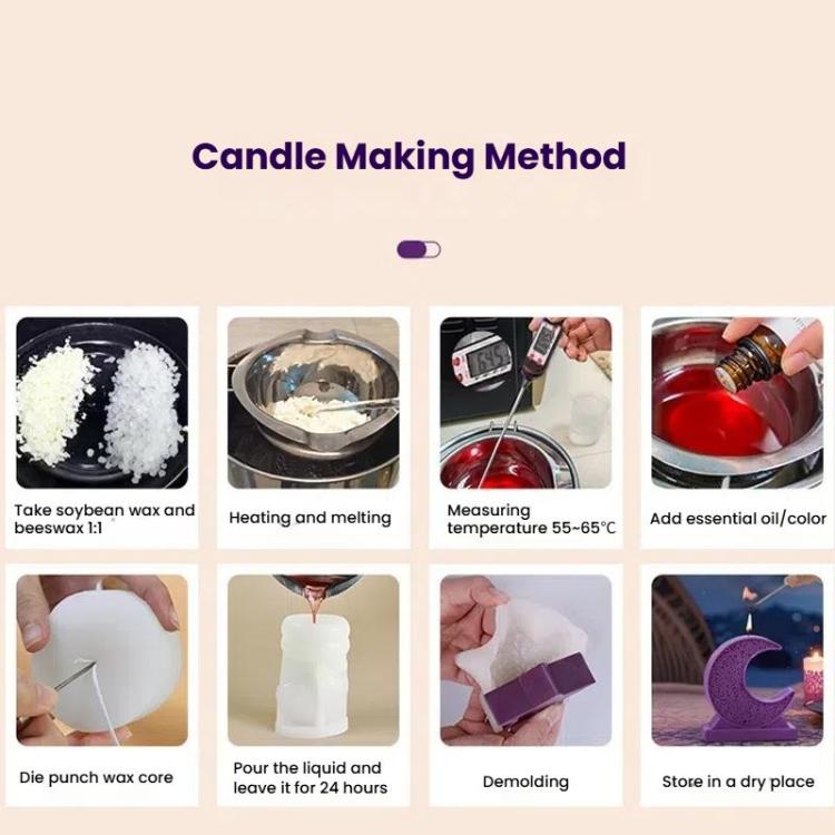 Candle Silicone Mold DIY Handmade Moon Star Aromatherapy Plaster Ornament Mold, Spec: Star LZ-652
