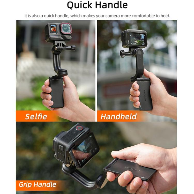 Sunnylife MJ996 Sports Camera Multi-Axis Rotating Magnetic Mount - Black