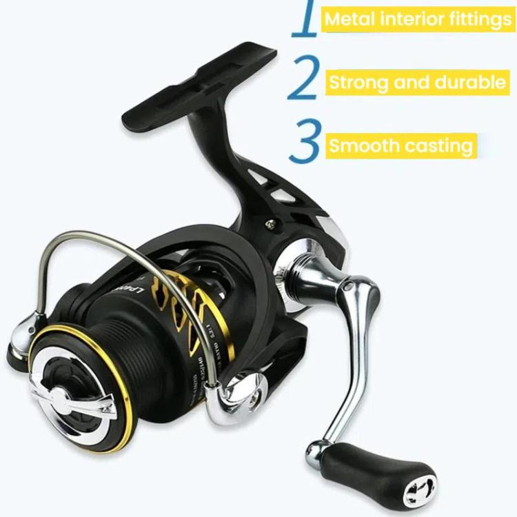 YUMOSHI LP4000M Zero-Gap Metal Spinning Fishing Reel 5.2:1 High-Speed Gear Ratio