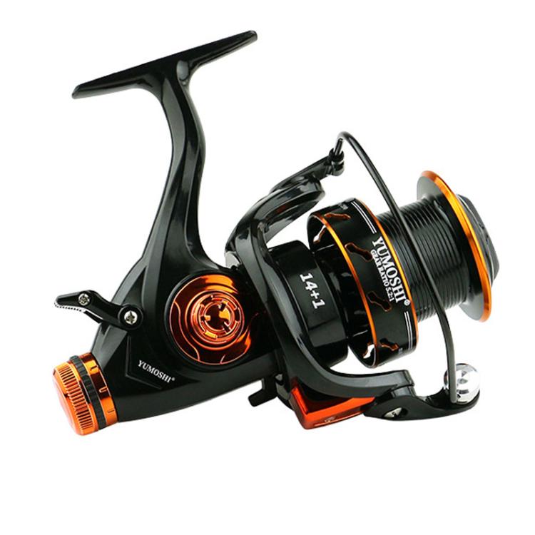 YUMOSHI KV5000 Dual Brake Long Cast Fishing Reel with Metal Spool 5.2:1 Gear Ratio