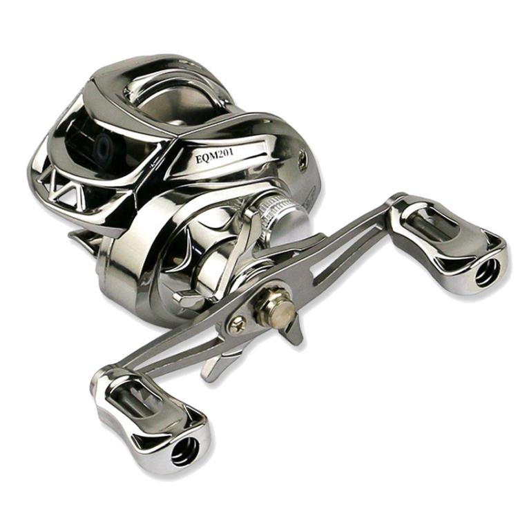 YUMOSH EQM201 Left Hand Baitcasting Fishing Reel 6.3:1 Gear Ratio with Magnetic Brake System, 12-Setting Adjustable