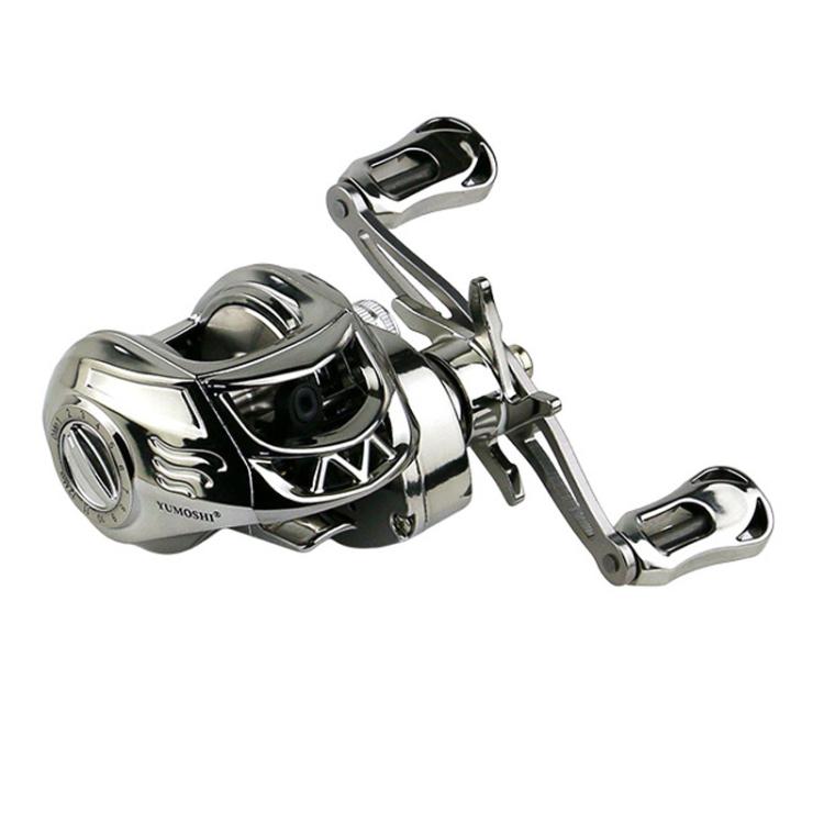 YUMOSH EQM200 Right Hand Baitcasting Fishing Reel 6.3:1 Gear Ratio with Magnetic Brake System, 12-Setting Adjustable