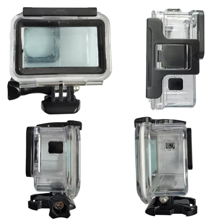 For DJI Osmo Action 3/4/5 Waterproof Case 5m Underwater Touchscreen Dive Housin - Transparent