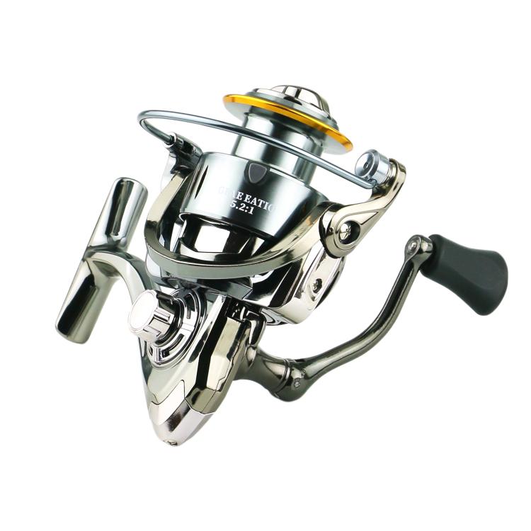 YUMOSHI SJ6000 Seamless Saltwater Spinning Fishing Reel Full Metal Spool 5.2:1 Gear Ratio