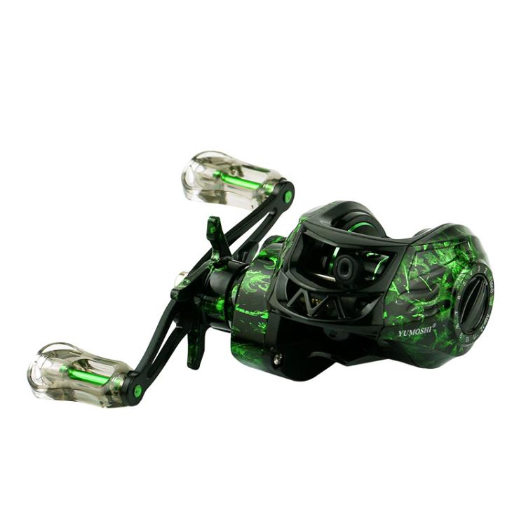 YUMOSH EQC200 Right Hand Baitcasting Fishing Reel 6.3:1 Gear Ratio With Magnetic Brake System, 12-Setting Adjustable
