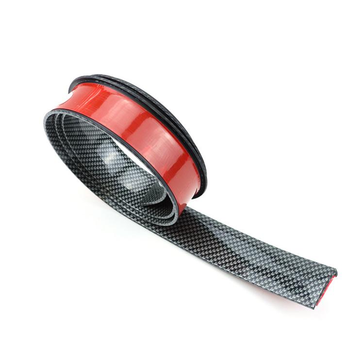 3.5cm Wide Self-Adhesive Car Wheel Arch Trim Protective Strip Anti-Scratch Guard for Vehicle Door Edge Length 1.5m Carbon Fiber