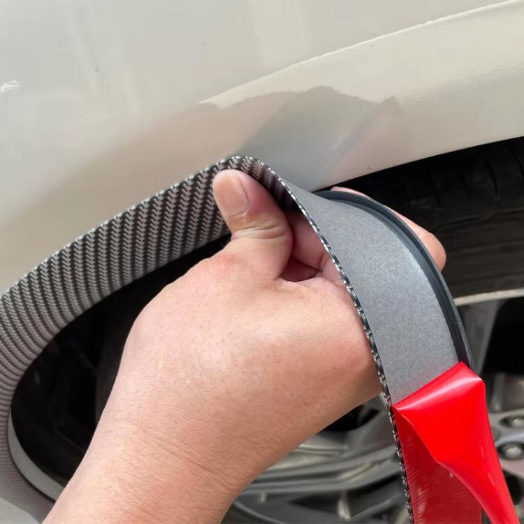 3.5cm Wide Self-Adhesive Car Wheel Arch Trim Protective Strip Anti-Scratch Guard for Vehicle Door Edge Length 1.5m Black