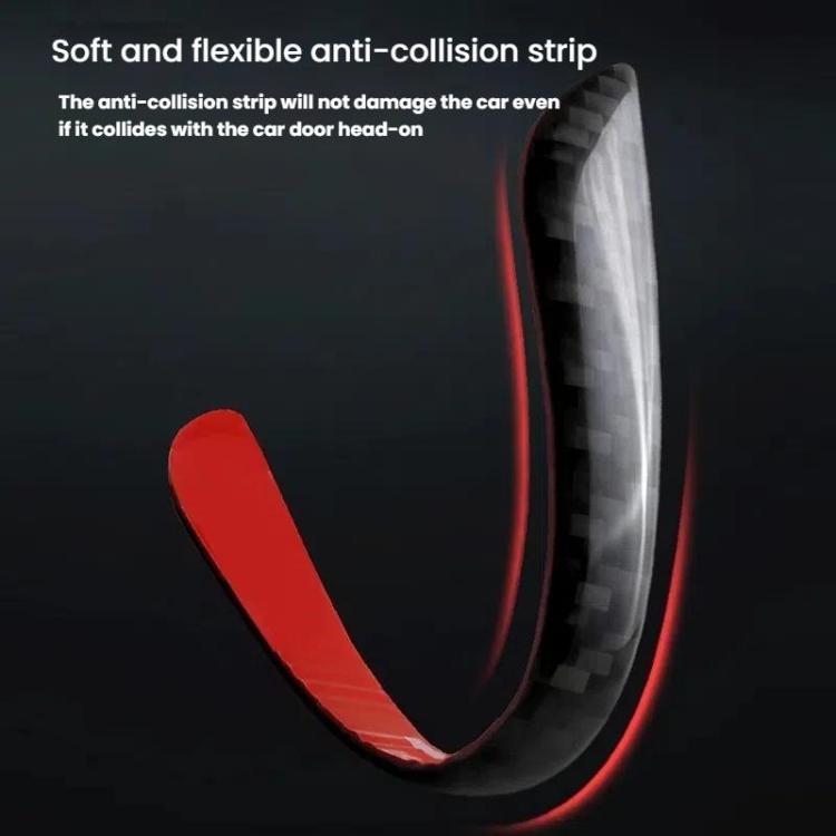 4.5cm Wide Self-Adhesive Car Wheel Arch Trim Protective Strip Anti-Scratch Guard for Vehicle Door Edge Length 1.5m Carbon Fiber