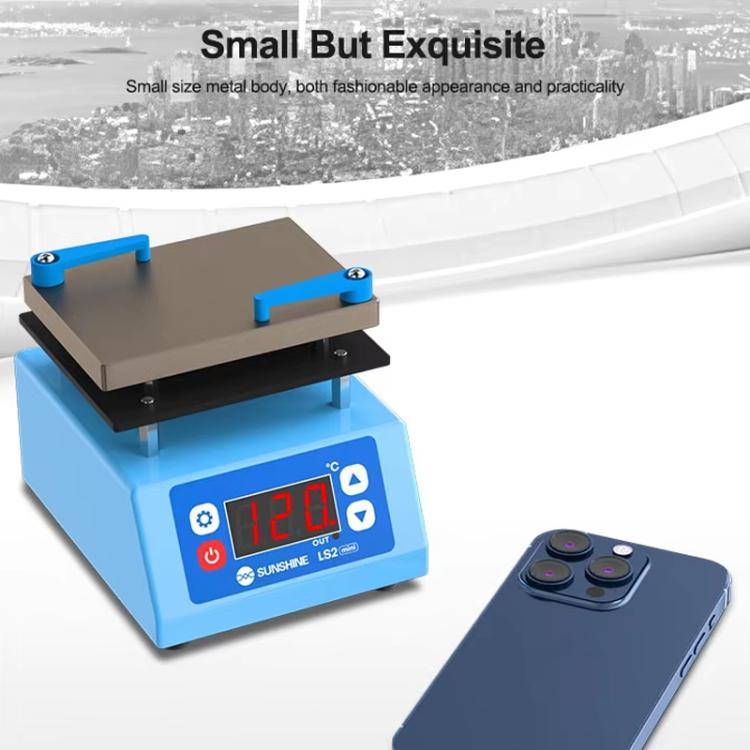 SUNSHINE LS2 MINI Mobile Phone Repair Non-Standard Motherboard Heating Table Supports Layered Bonding Tin Plating Degumming, EU Plug