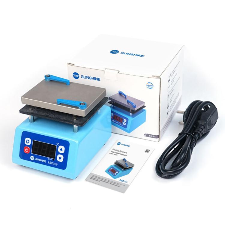 SUNSHINE LS2 MINI Mobile Phone Repair Non-Standard Motherboard Heating Table Supports Layered Bonding Tin Plating Degumming, EU Plug