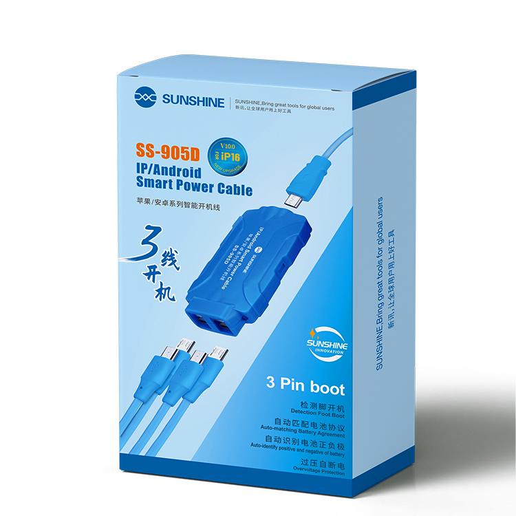 SUNSHINE SS-905D For iPhone / Android Series Power Supply Start-up Cables Mobile Phone Repair Test Cables