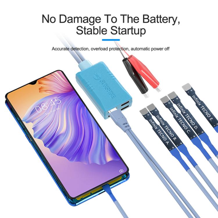 SUNSHINE SS-905G For Tecno / itel / Infinix Series Power Supply Cable Mobile Phone Repair Test Cables