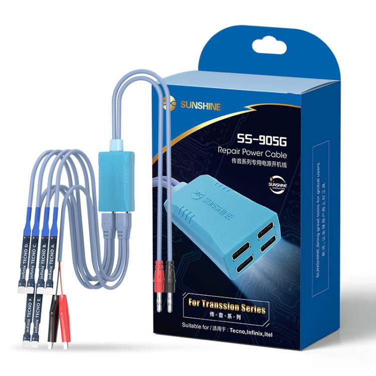 SUNSHINE SS-905G For Tecno / itel / Infinix Series Power Supply Cable Mobile Phone Repair Test Cables