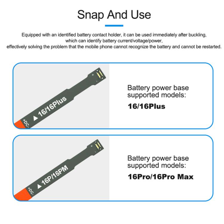 SUNSHINE SS-908G For iPhone 16 Series Power Supply Start-up Cable Mobile Phone Repair Test Cable