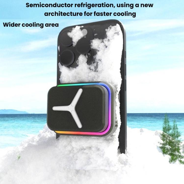 SR03 Wireless Magnetic Phone Cooler With LED Light Overclocking Semiconductor Cooling