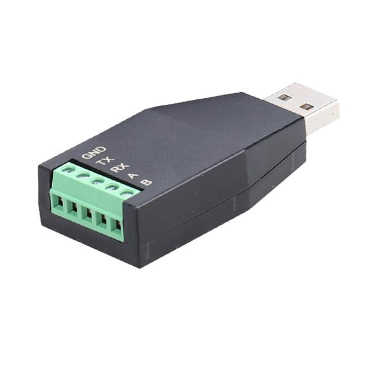 AMSAMOTION USB to RS232/485 Converter Adapter for Industrial Automation, PLC, POS - Black