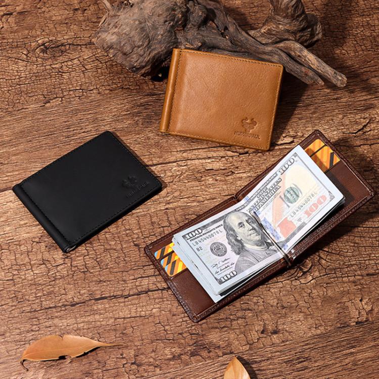 HUMERPAUL BP827 Simple Leather Wallet Lightweight Men Card Holder