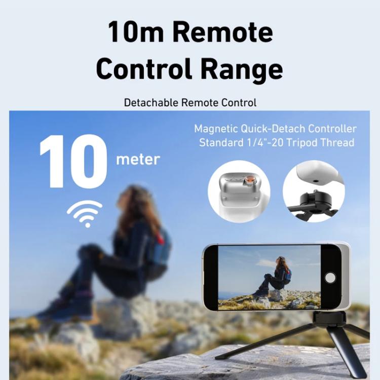 TELESIN P1-MP-10 Magnetic Camera Shoot Hand Grip Bluetooth Remote Control Mobile Phone Camera Handle  - Black