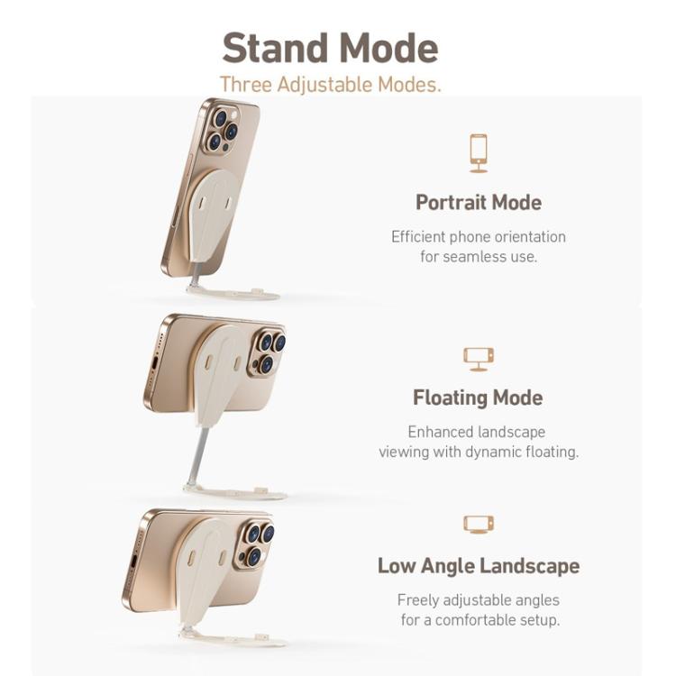 TELESIN P7-RB-02 Waterdrop-shaped Mobile Phone Photography Stand Magsafe Magnetic Selfie Stick