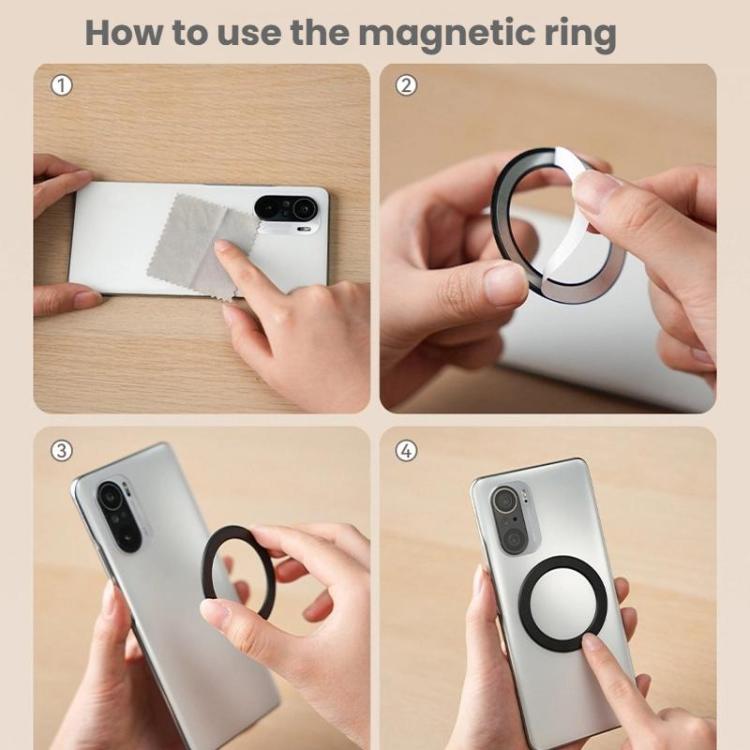 TELESIN P7-RB-02 Waterdrop-shaped Mobile Phone Photography Stand Magsafe Magnetic Selfie Stick