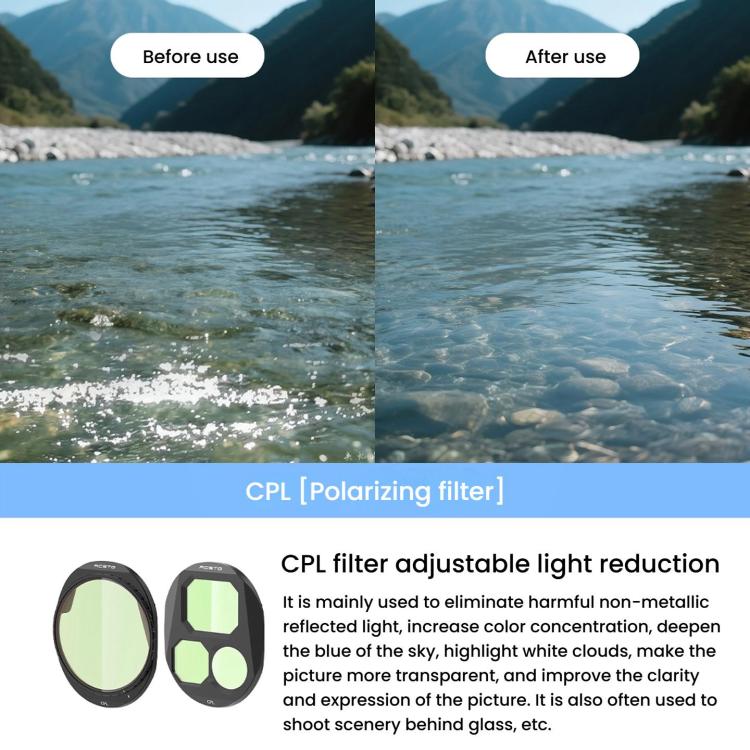 For DJI Mavic 4 Pro RCSTQ Lens Filter, Style: ND8