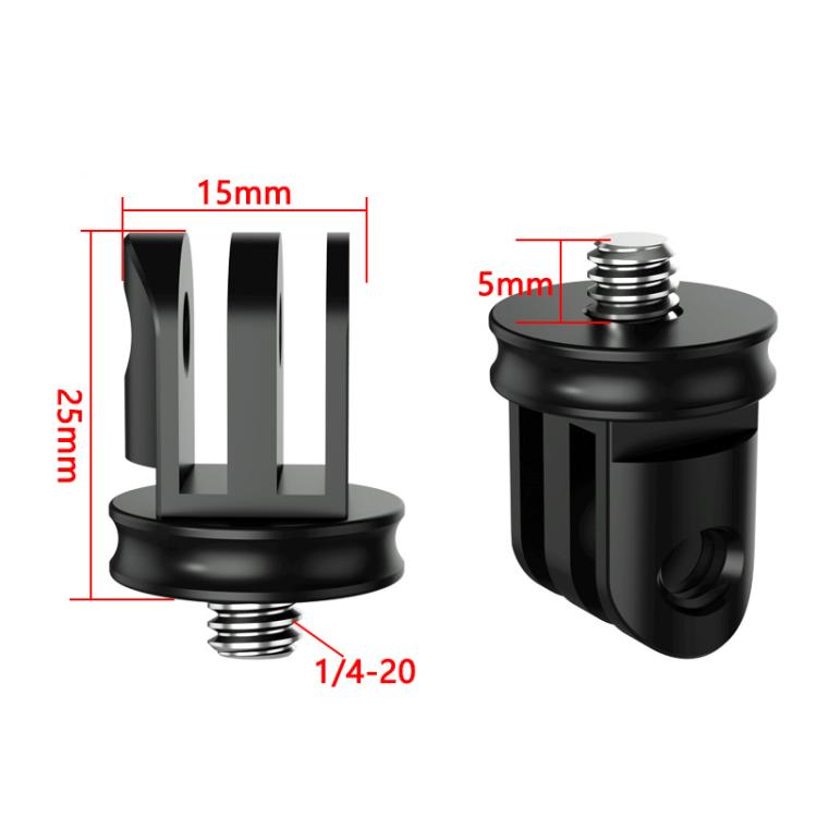 TFSM063-B Three-Slot Adapter Camera Cage 360-Degree Rotating Connector Tripod 1/4 Inch Adapter