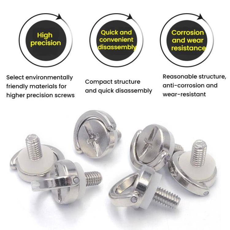 TF3425 2pcs M4 Quick Release Screw Camera Drone Shoulder Strap Lanyard Screw