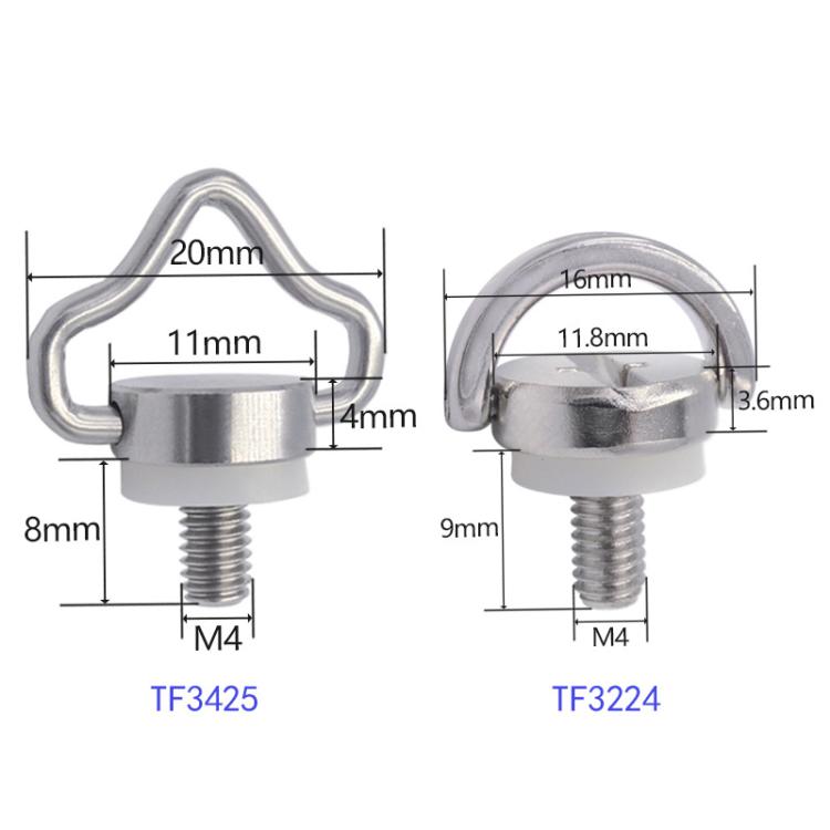 TF3224 2pcs M4 Quick Release Screw Camera Drone Shoulder Strap Lanyard Screw