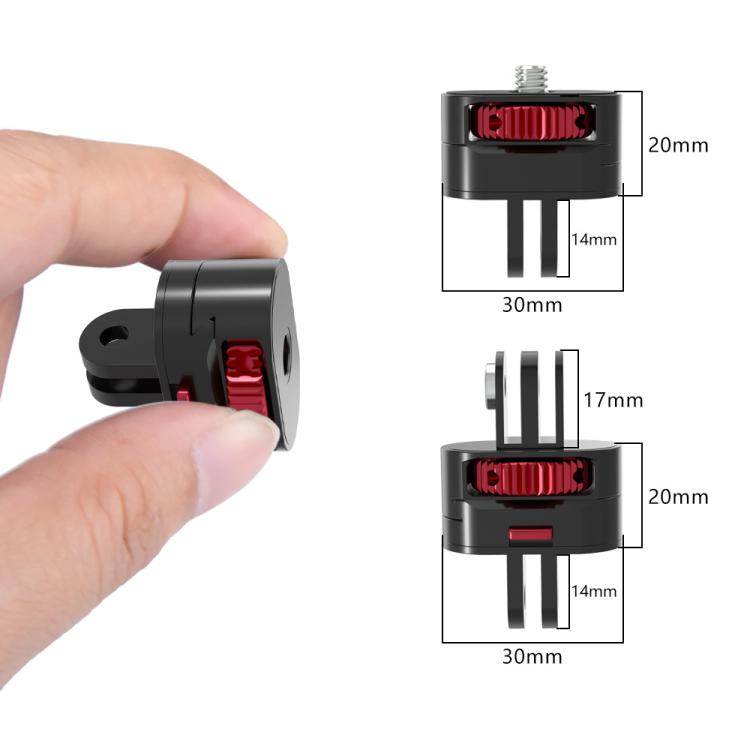 TFSM152 2 Pages 3 In 1 Action Camera 1/4 Metal Adapter Quick Release Mount