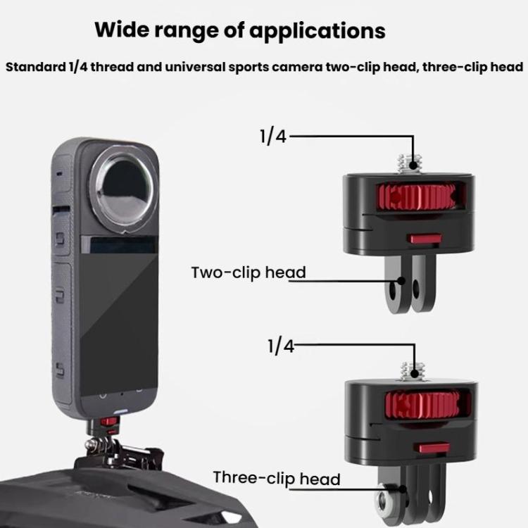 TFSM154 3 Pages 3 In 1 Action Camera 1/4 Metal Adapter Quick Release Mount