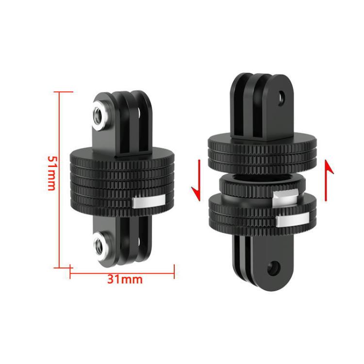 TFSM107  3-page To 3-page Card Slot Action Camera Quick Release Adapter Tripod Accessories