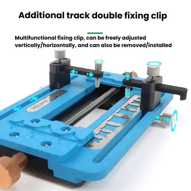 RELIFE SS-601F Motherboard Repair Fixture Dot Matrix Face CPU Hard Drive IC Type Adhesive Removal Dual Track Fixture