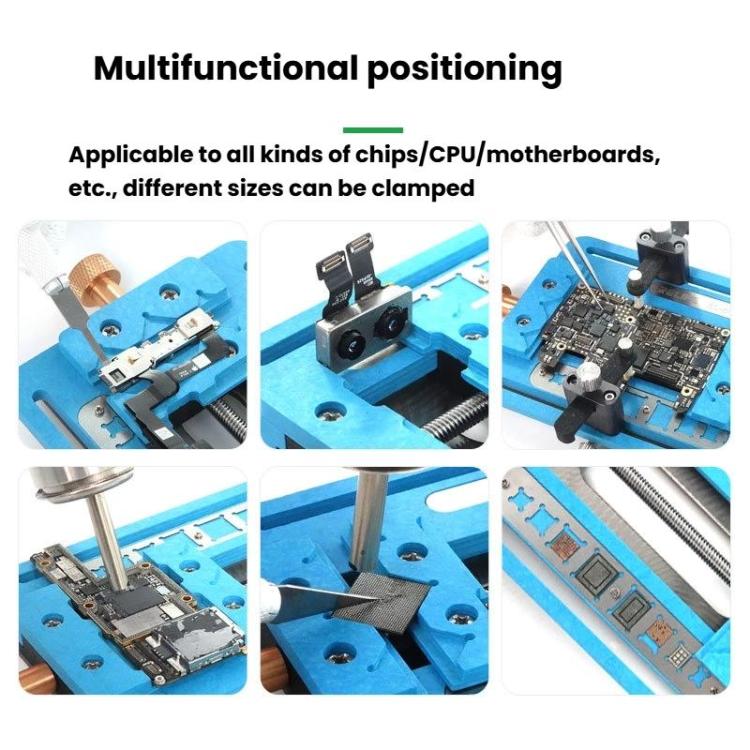 RELIFE SS-601F Motherboard Repair Fixture Dot Matrix Face CPU Hard Drive IC Type Adhesive Removal Dual Track Fixture