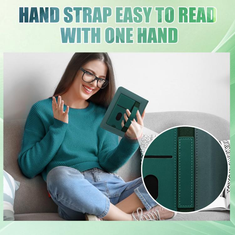 For Kindle Paperwhite 12th Gen 2024/ 11th Gen 2021 Leather Case Supports Magnetic Wireless Charging, Foldable Stand, Auto Sleep/Wake