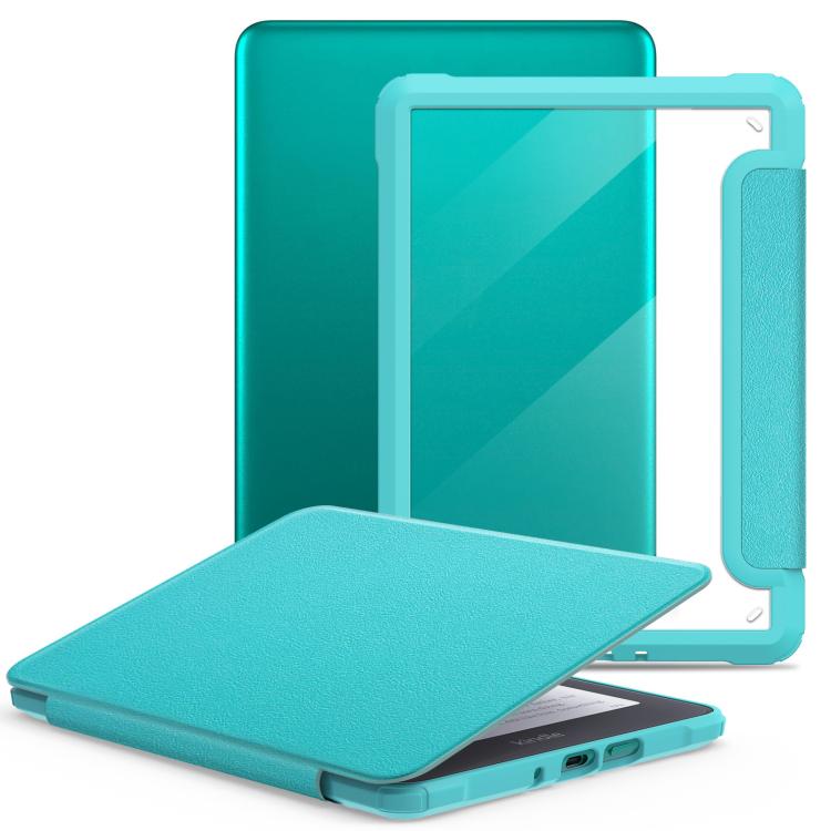 For Kindle Paperwhite 12th Gen 2024 7-inch Leather Case Transparent Protective Cover With Auto Wake/Sleep