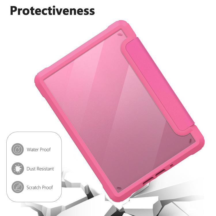 For Kindle Paperwhite 12th Gen 2024 7-inch Leather Case Transparent Protective Cover With Auto Wake/Sleep