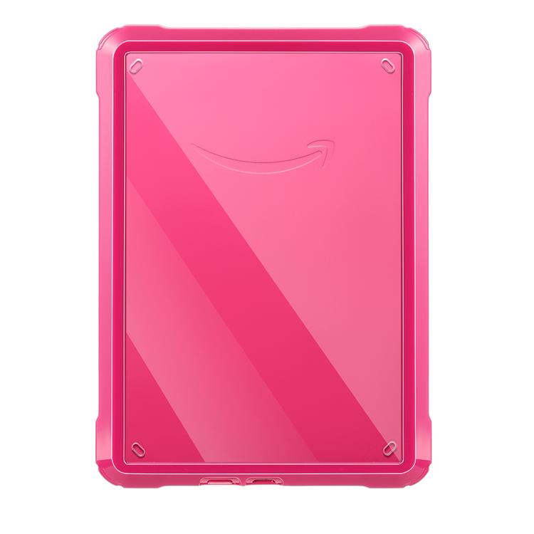 For Kindle Paperwhite 12th Gen 2024 Clear Case TPU+PC Lightweight Scratch-Proof Cover Deep Rose Red