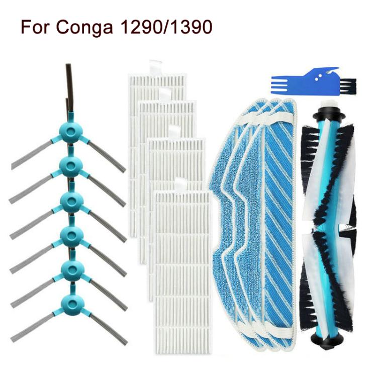 2pcs Mop Pad For Conga 1290/1390 Robot Vacuum Replacement Parts