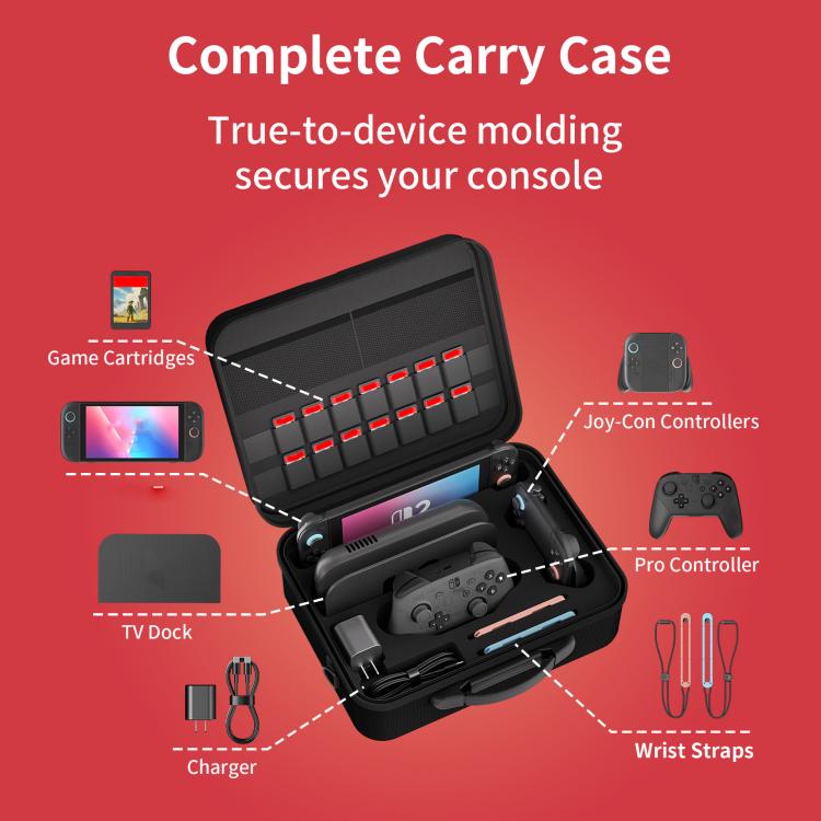 For Nintendo Switch 2 STARTRC GAMES Multifunctional Storage Bag Handbag Portable Crossbody Bag