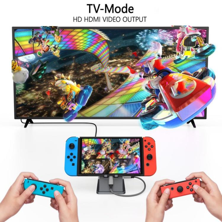 For Nintendo Switch / Switch 2 / Switch OLED Game Console Base HD Video Converter 3 In 1 Expansion Dock For TV Screen Mirroring - Tarnish