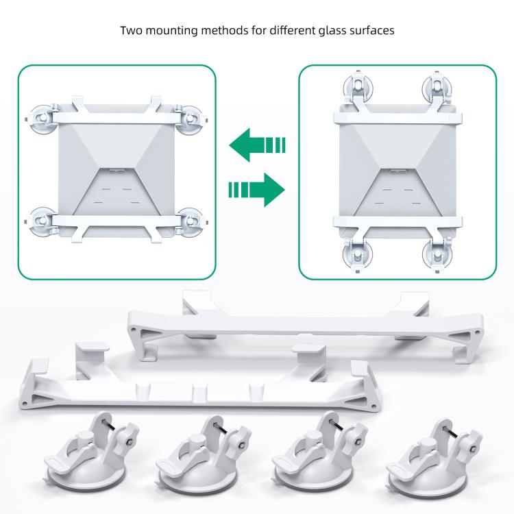 For Starlink Mini Car Sunroof Front Window Rear Window Glass Suction Cup Bracket - White