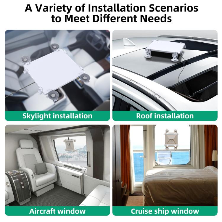 For Starlink Mini Car Sunroof Front Window Rear Window Glass Suction Cup Bracket - White