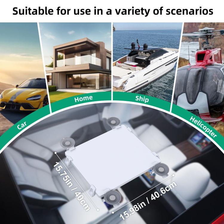 For Starlink Mini Car Sunroof Front Window Rear Window Glass Suction Cup Bracket - White