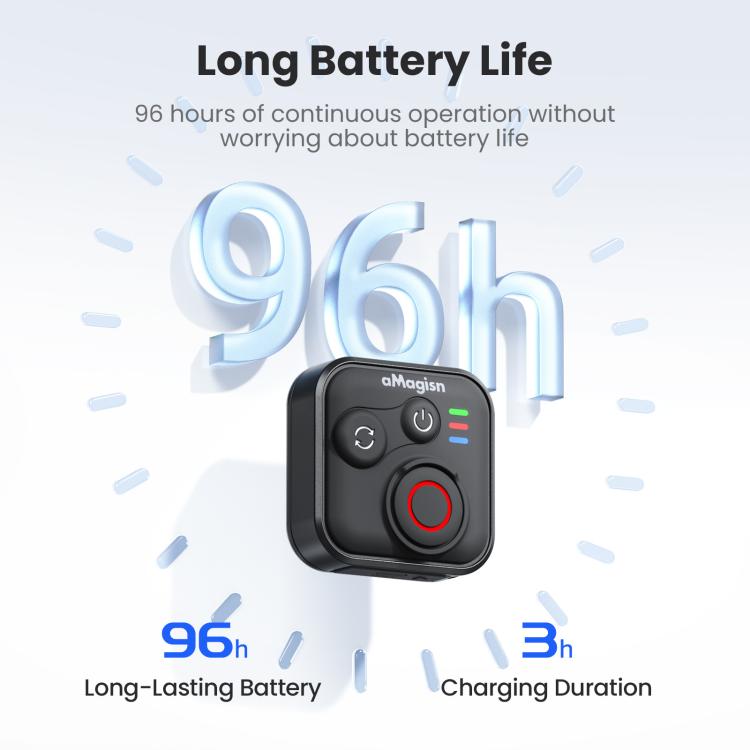 aMagisn Wireless Bluetooth Remote Control for Insta360, GoPro Hero Cameras & Smartphones - 50m Long Range