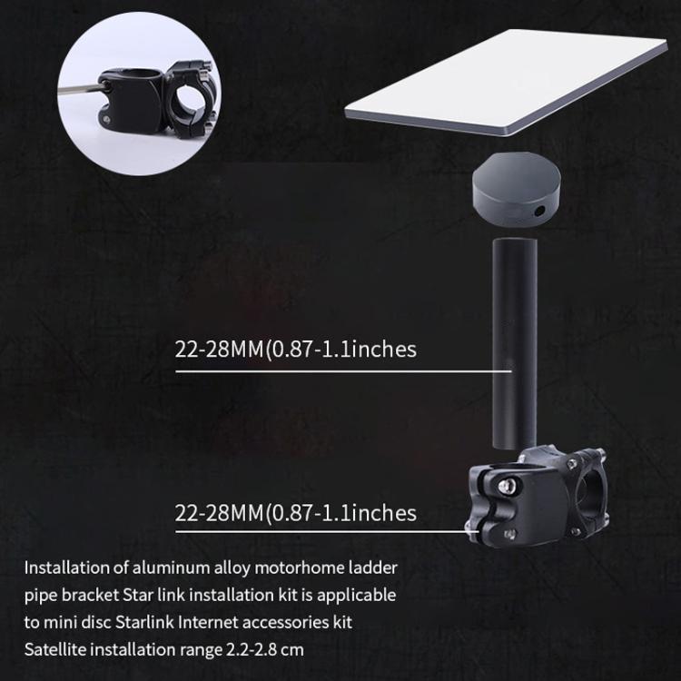 For 2024 Starlink Mini S2029 Aluminium Alloy Roof Rack Set