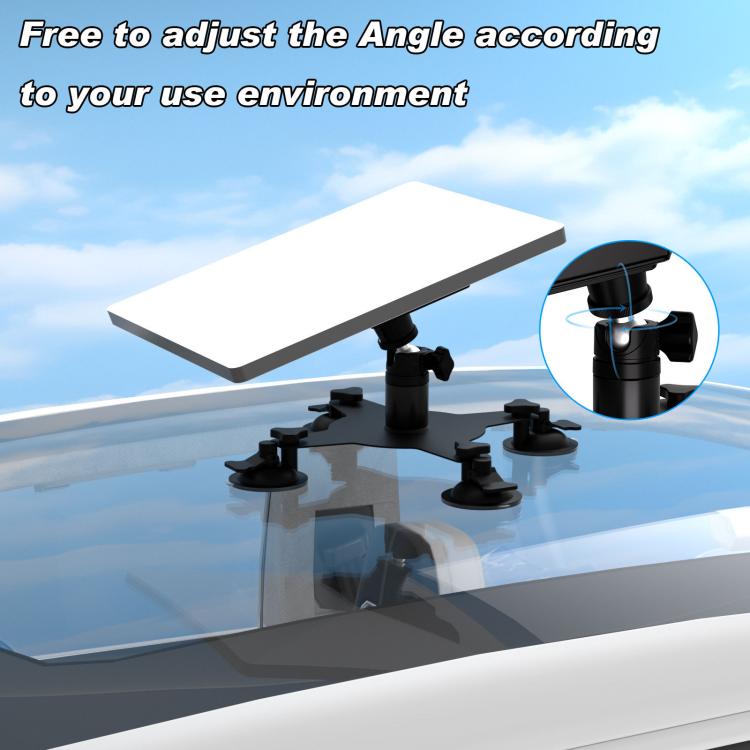 For Starlink Mini Roof Suction Cup Mount With Base - Black