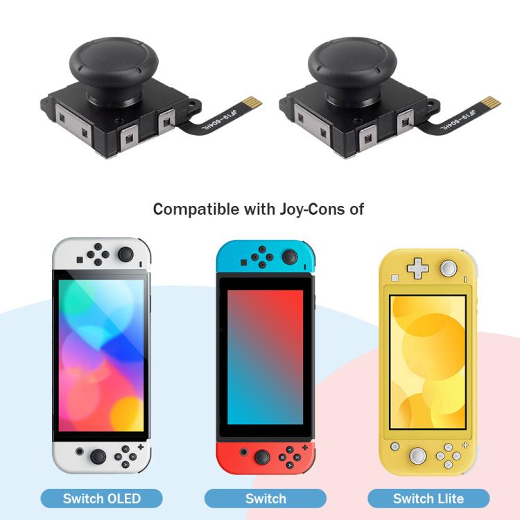 Hall Effect Joystick for Nintendo Switch/OLED/Lite Joy-Con Electromagnetic Analog Stick with No Drift, Spec: Set 1