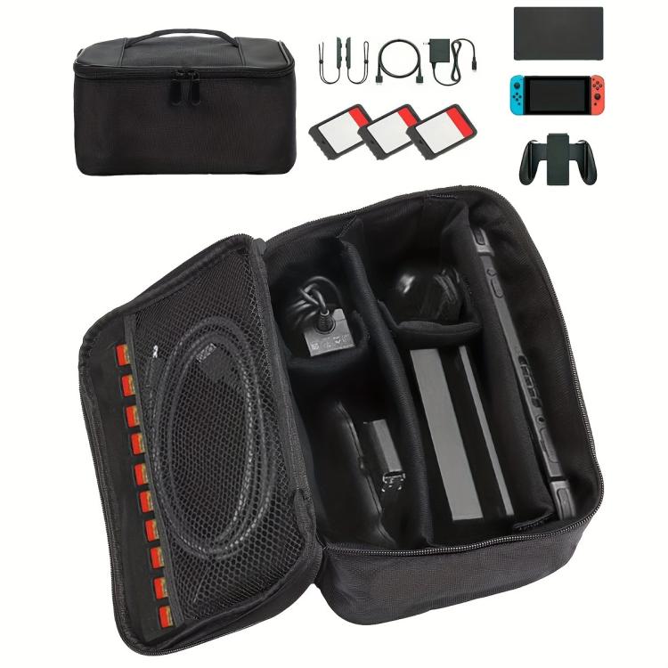 For Nintendo Switch 2 Game Consol Storage Bag Shockproof Pressure-resistant Digital Handbag - Black